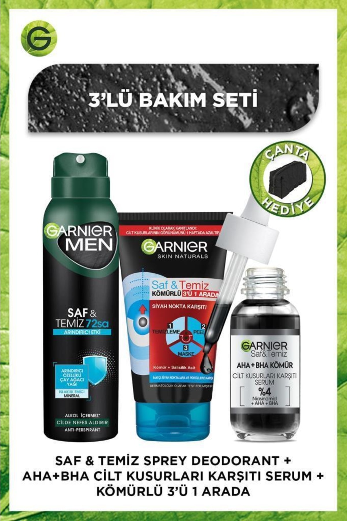 Garnier Aha Bha Cilt Kusurları Karşıtı Siyah Serum + Siyah Nokta ...
