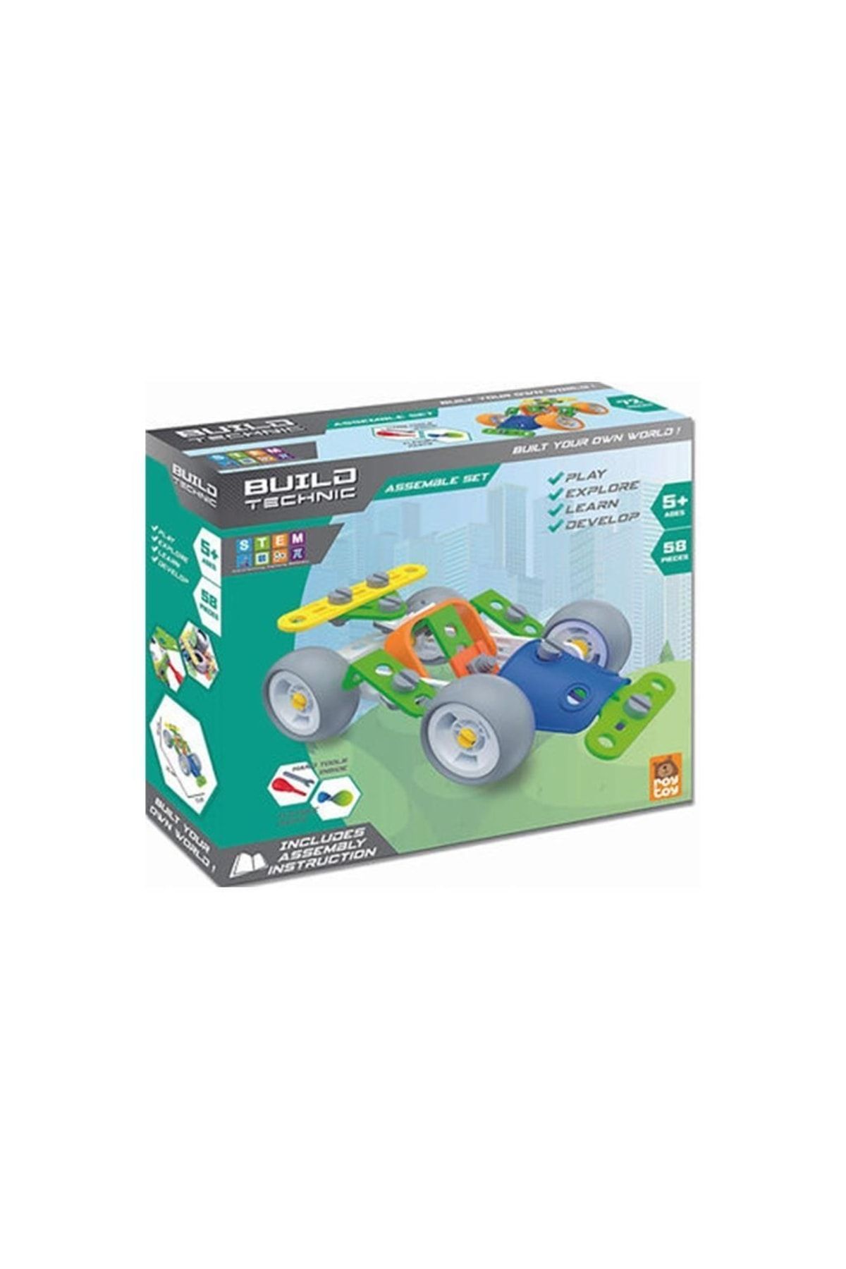 Roy Toy-مجموعة ألعاب Go-kart DIY المكونة من 58 قطعة للأطفال من سن 3 سنوات فما فوق 3