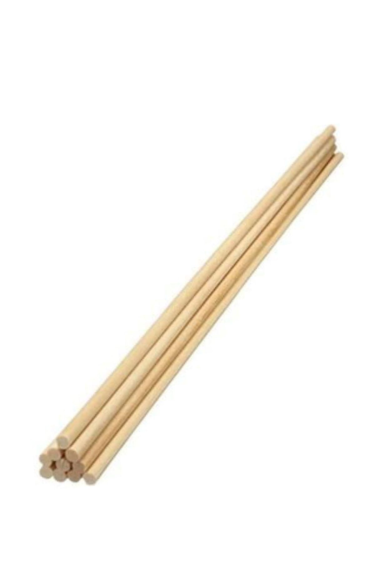 Südor-140 Pieces Wooden Round Bar 30cm X 4mm 3