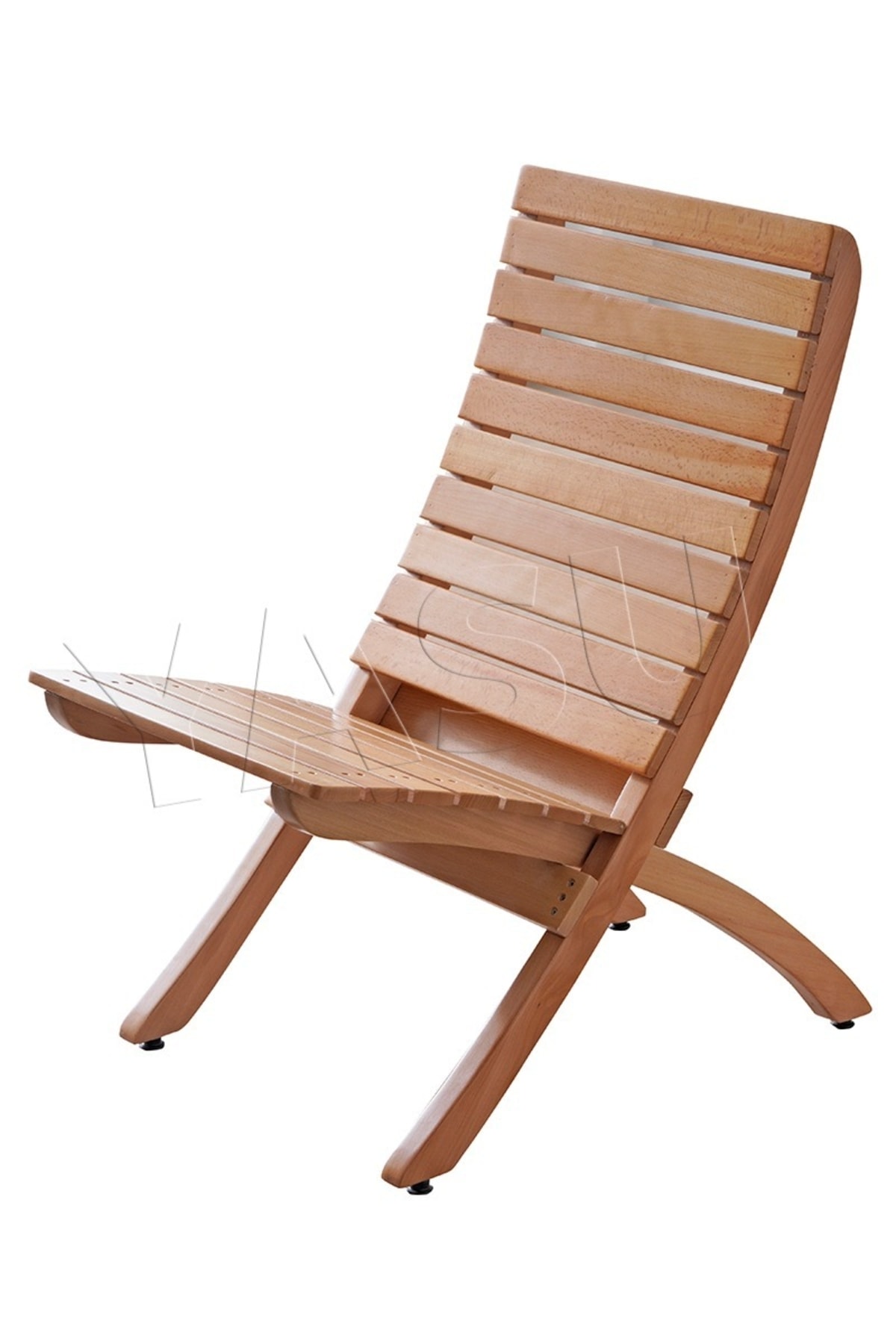 Wooden Folding Balcony Garden Terrace Picnic Poolside Cafe Chair Single Session Disassembled
