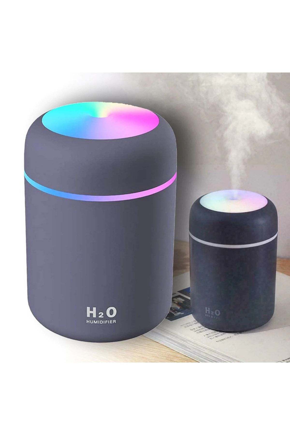 Humidifier 300 ml Ulrasonik Hava Nemlendirici Buhar Makinesi Ve Aroma Difüzörü