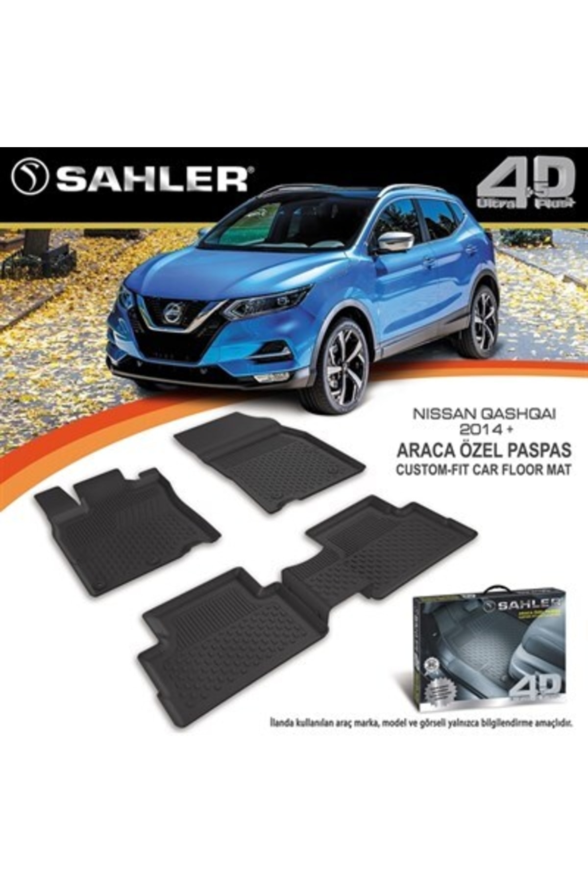 Sahler Nissan Qashqai 2014 2018 4d Havuzlu Paspas