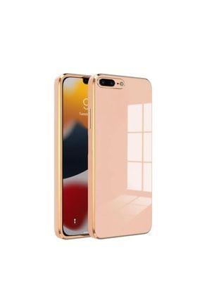 Iphone 7 Plus Uyumlu Kılıf Golden Silikon Kılıf Rose Gold 2507-m7
