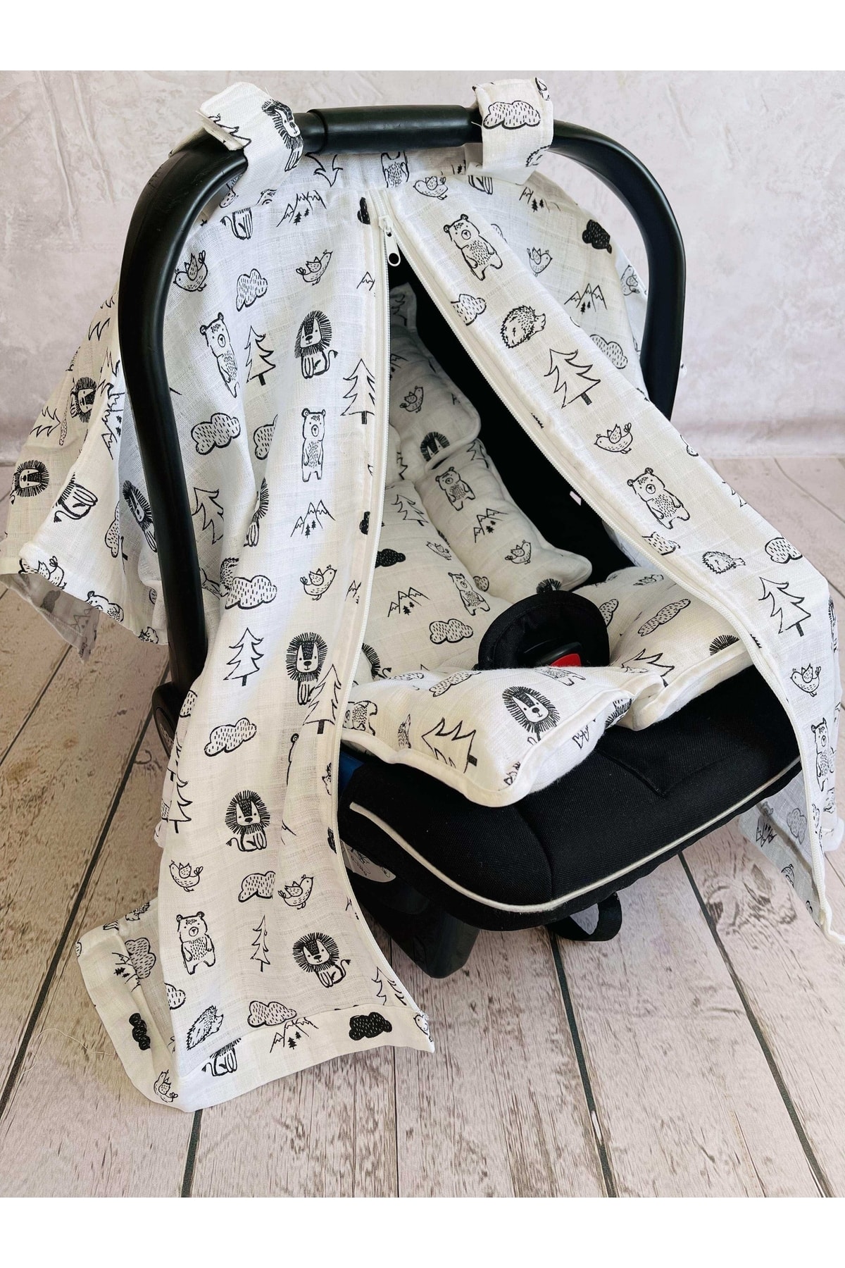 JUNİPERUS Müslin Puset Örtüsü Ve Anakucağı Minderi fotoğrafı 2 (önizleme)