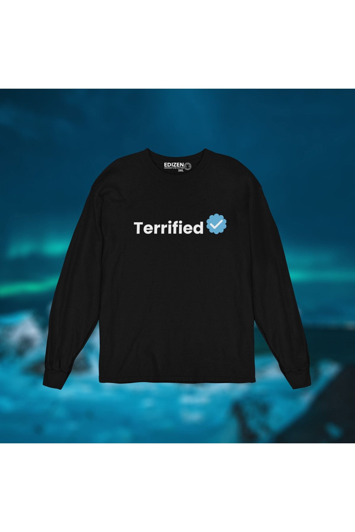 Edizen Hanorac Sezonier Terrified Super Premium Regular Fit Unisex Unisex - 3XL