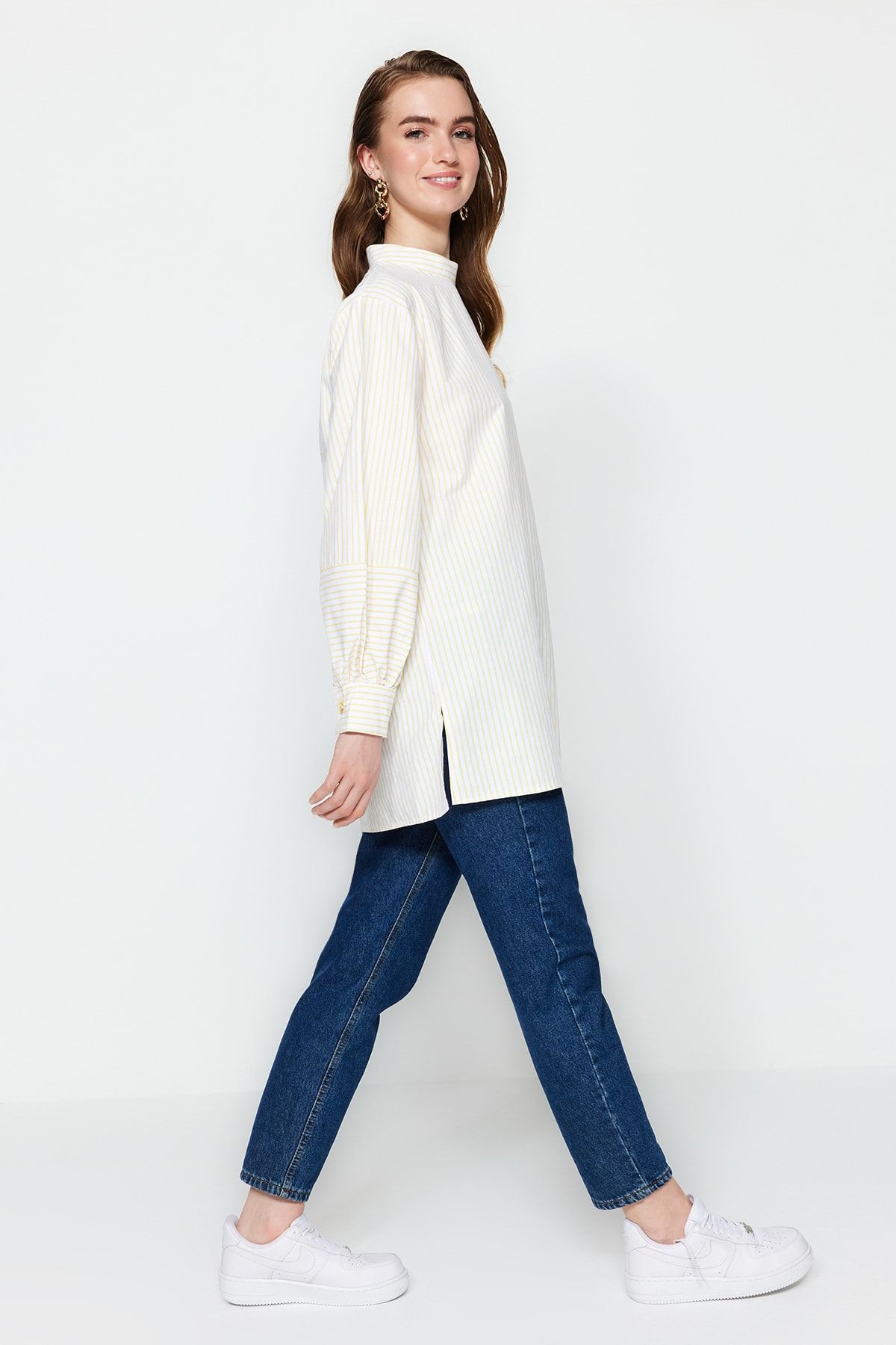 Trendyol Modest Tuniken Gelb Regular Fit