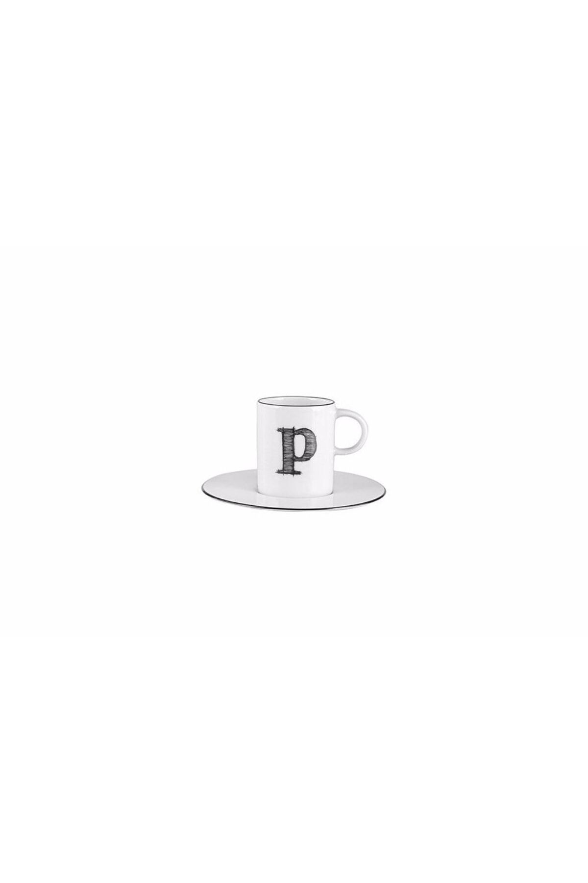 Porland حرف (ص) فنجان قهوه با نعلبکی 85 سی
