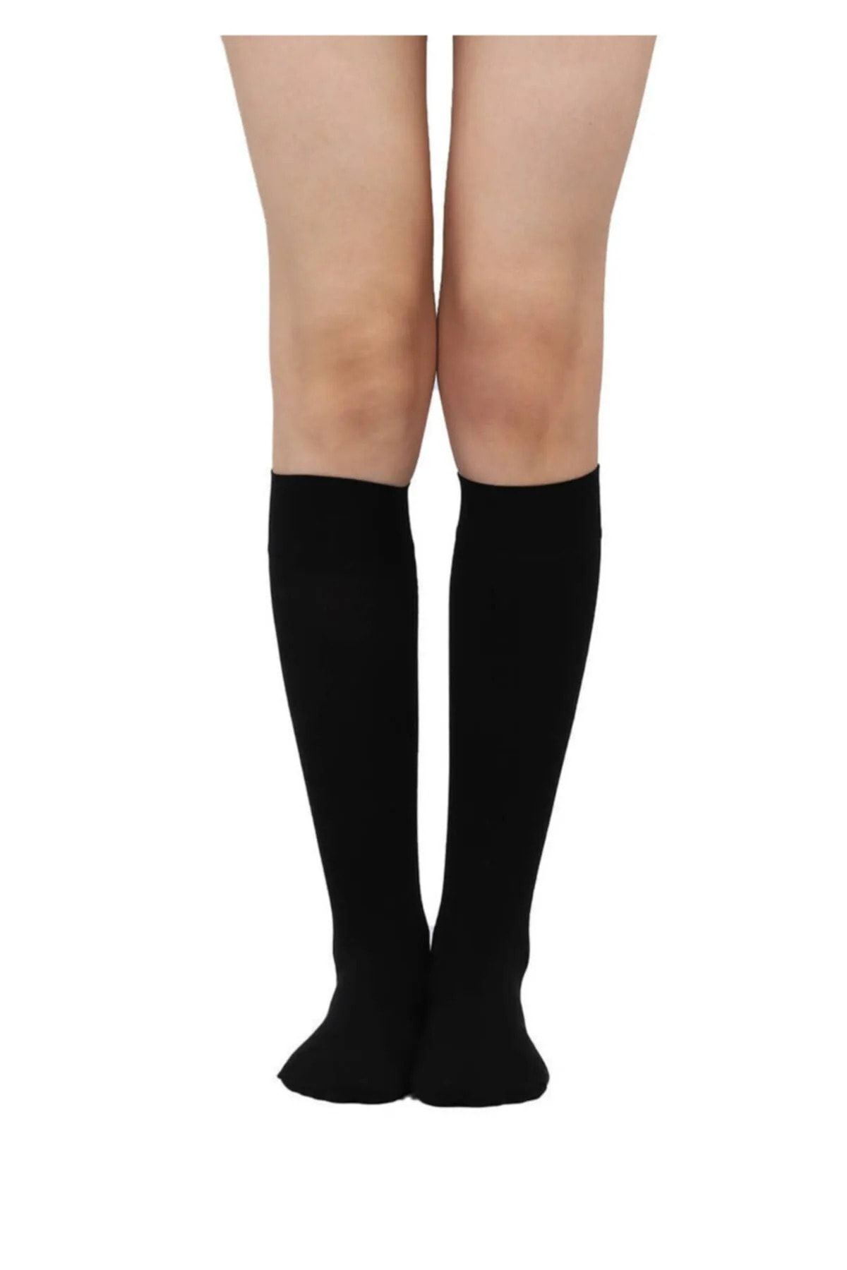 Girls black knee high socks hotsell