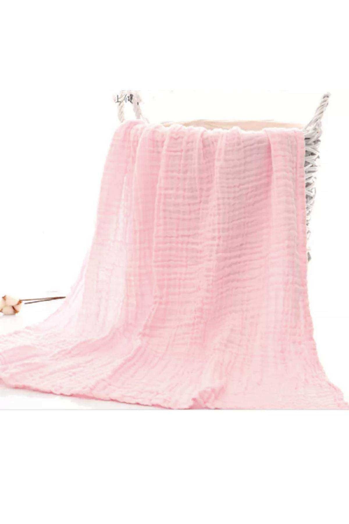 JUNİPERUS Pudra 4 Katlı Çok Amaçlı Müslin Örtü Battaniye fotoğrafı 5 (önizleme)