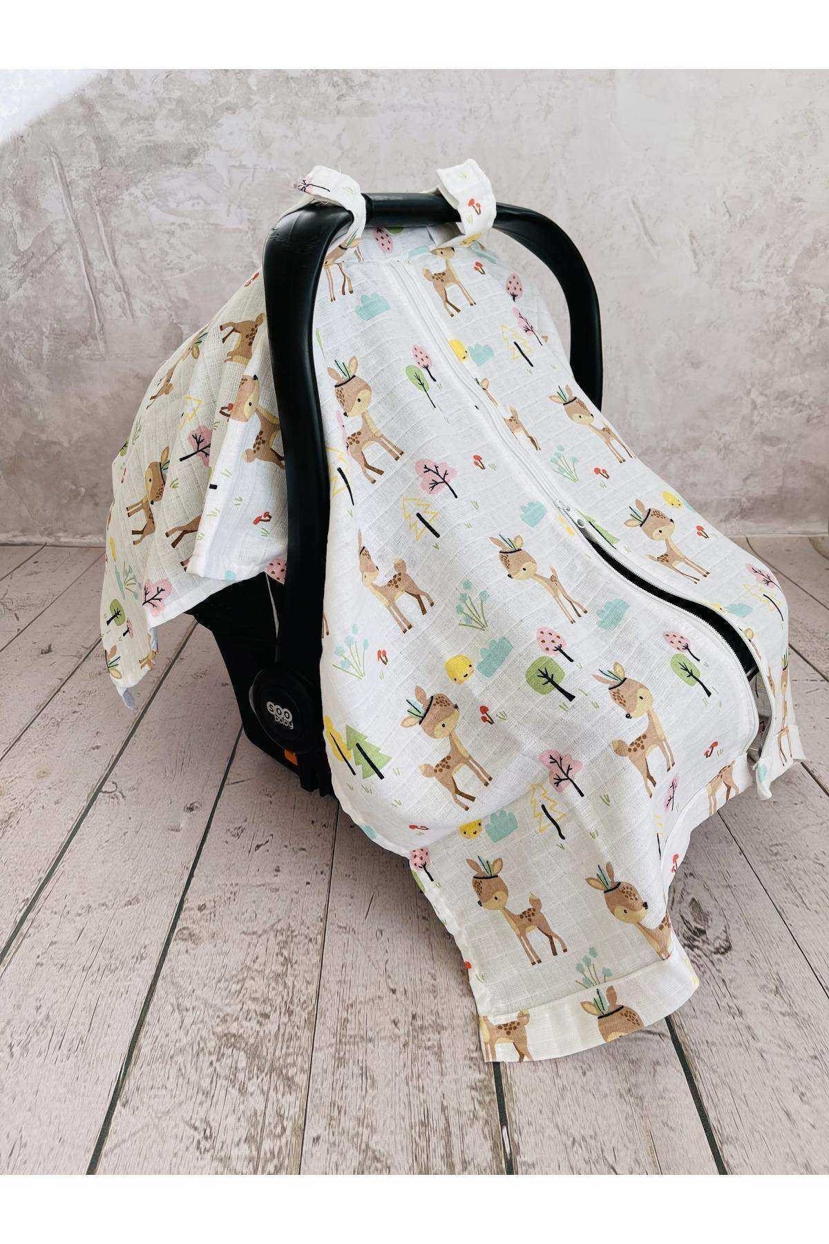 JUNİPERUS Geyik Müslin Puset Örtüsü Fermuarlı fotoğrafı 2 (önizleme)