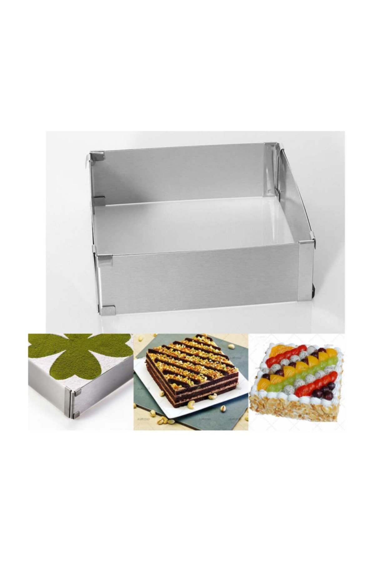 nar kalip kare ayarlanabilir pasta kek kalibi 20x40x8cm fiyati yorumlari trendyol