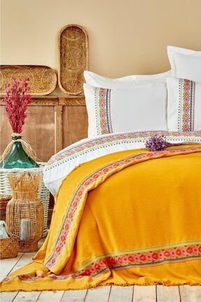 Karaca Home Piyonasa Mavi Nakisli Cift Kisilik Pike Takimi 200 10 01 0097 Trendyol
