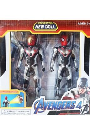 Avengers 4 Spiderman Ironman Projektörlü 2 Li Karakter L7001