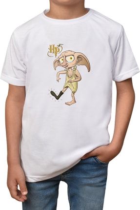 Unisex Çocuk Beyaz Harry Potter T-Shirt Harry-t-61