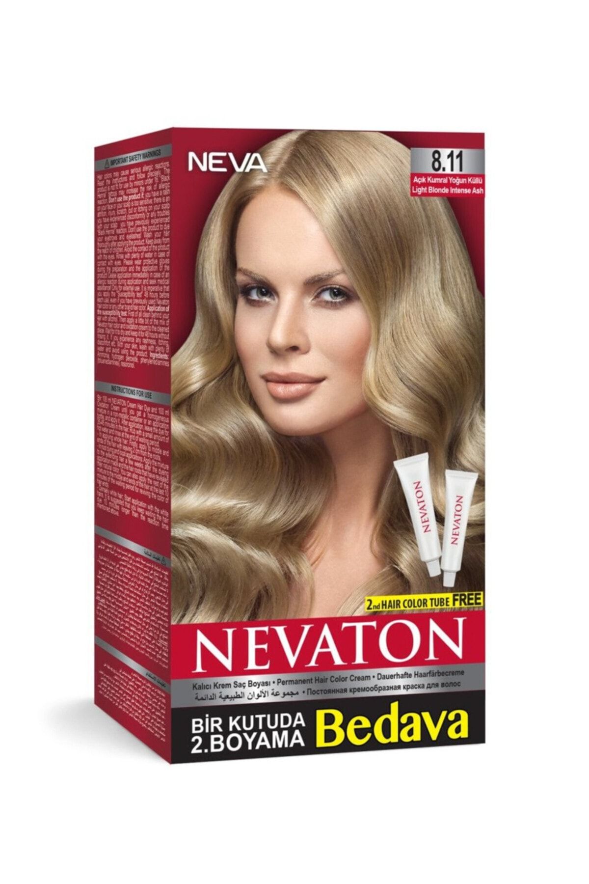 Nevaton Sac Boyasi Seti 8 11 Acik Kumral Yogun Kullu 8698636614801
