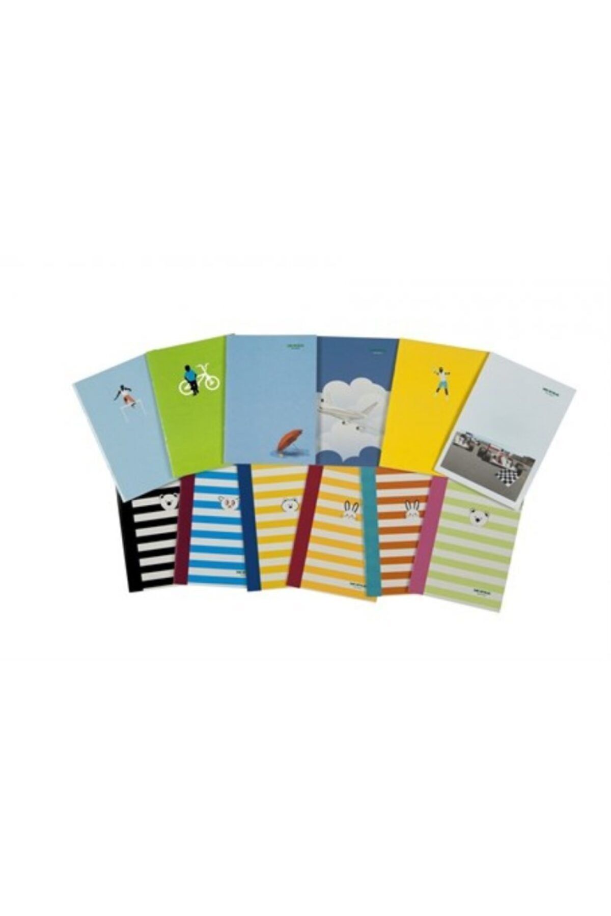 Mopak-A5 40 Sheets 3 Pieces Lined 2 Pieces Checked Notebook 1