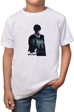 Erkek Çocuk Beyaz Harry Potter T-shirt T-89 Harry-t-89