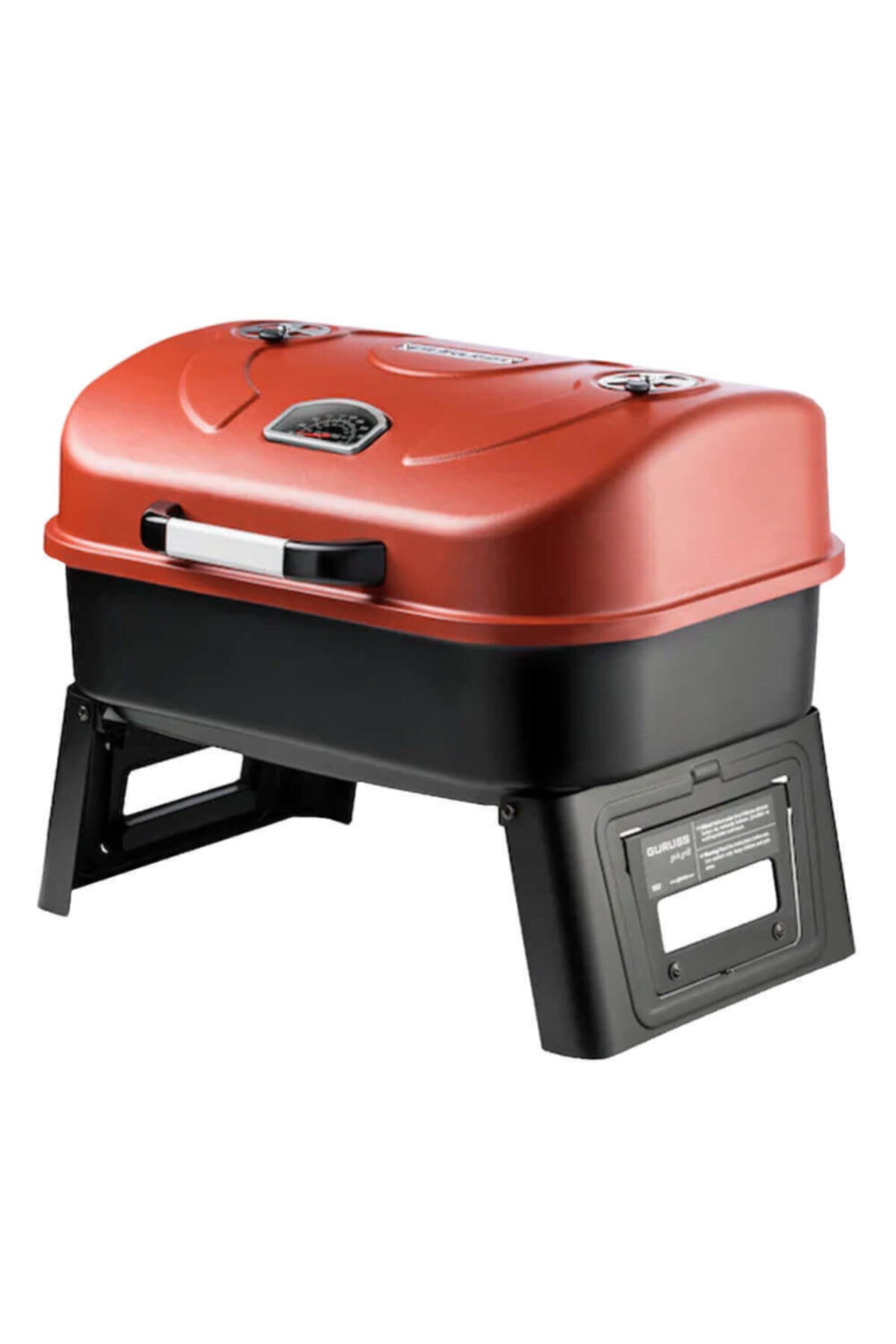 Go&grill Portatif Barbekü Ikili Döküm Set Kömürlü Mangal - Oksit Kırmızı 2
