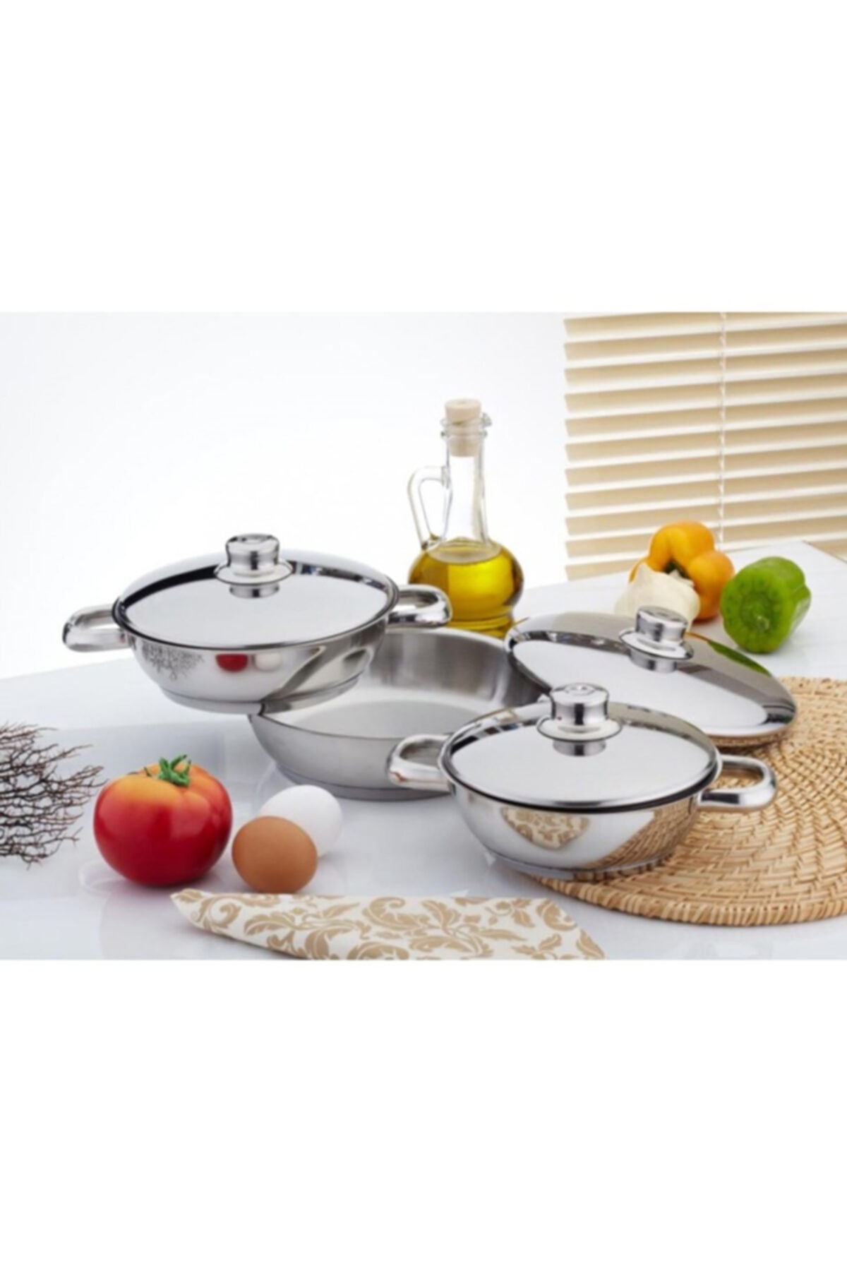 Gülsan Omlet Set 6 Parça (çelik Kapaklı) - Fiyatı, Yorumları