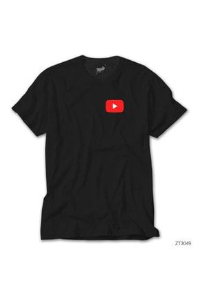 Youtube Siyah Tişört ZT3049
