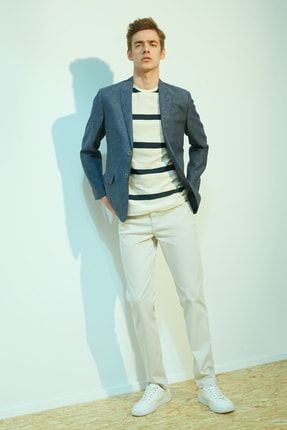 Mudo Erkek Acik Gri Casual Ceket 1204203 Trendyol