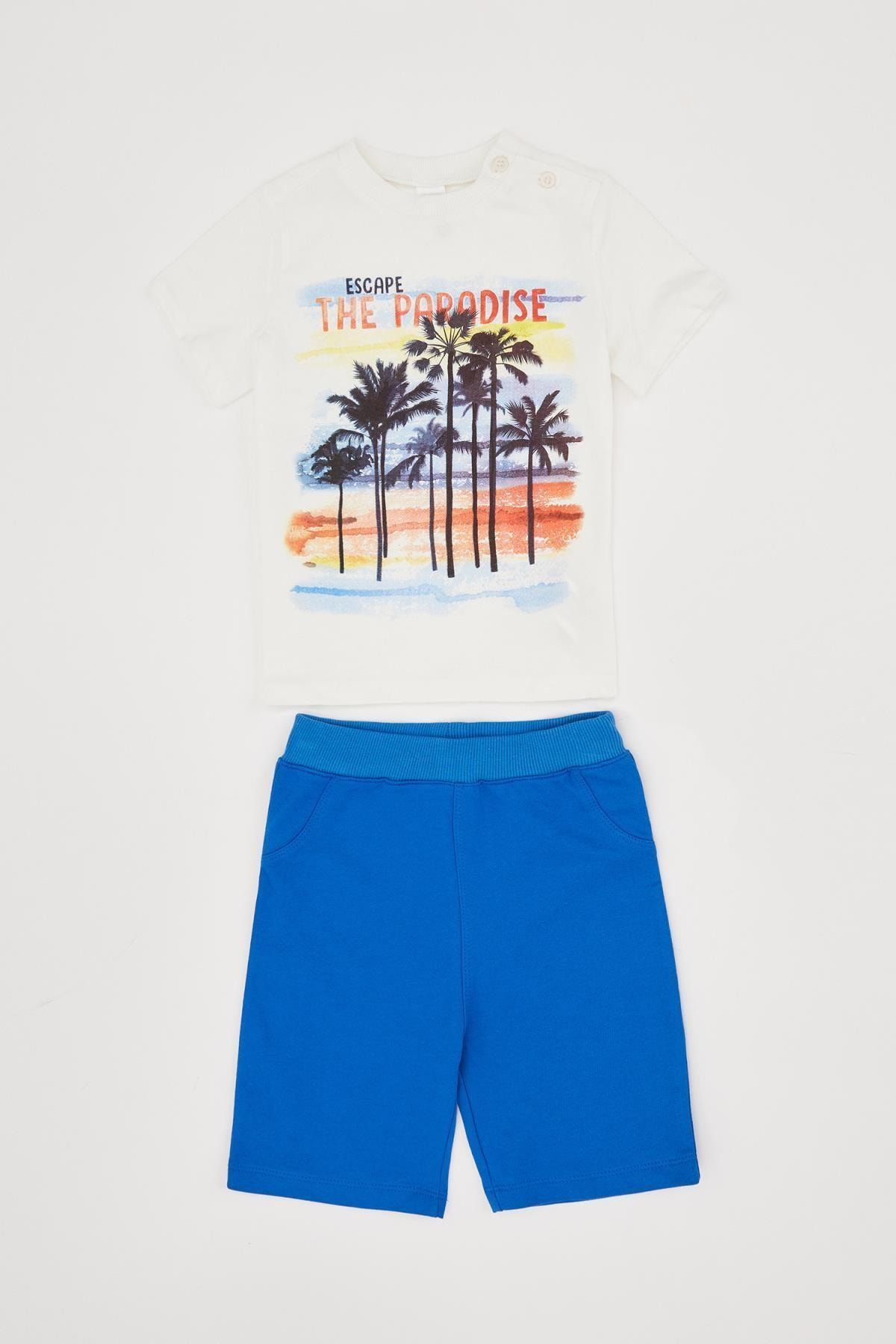 Defacto Erkek Bebek Seaside Sort Tisort Takim Trendyol