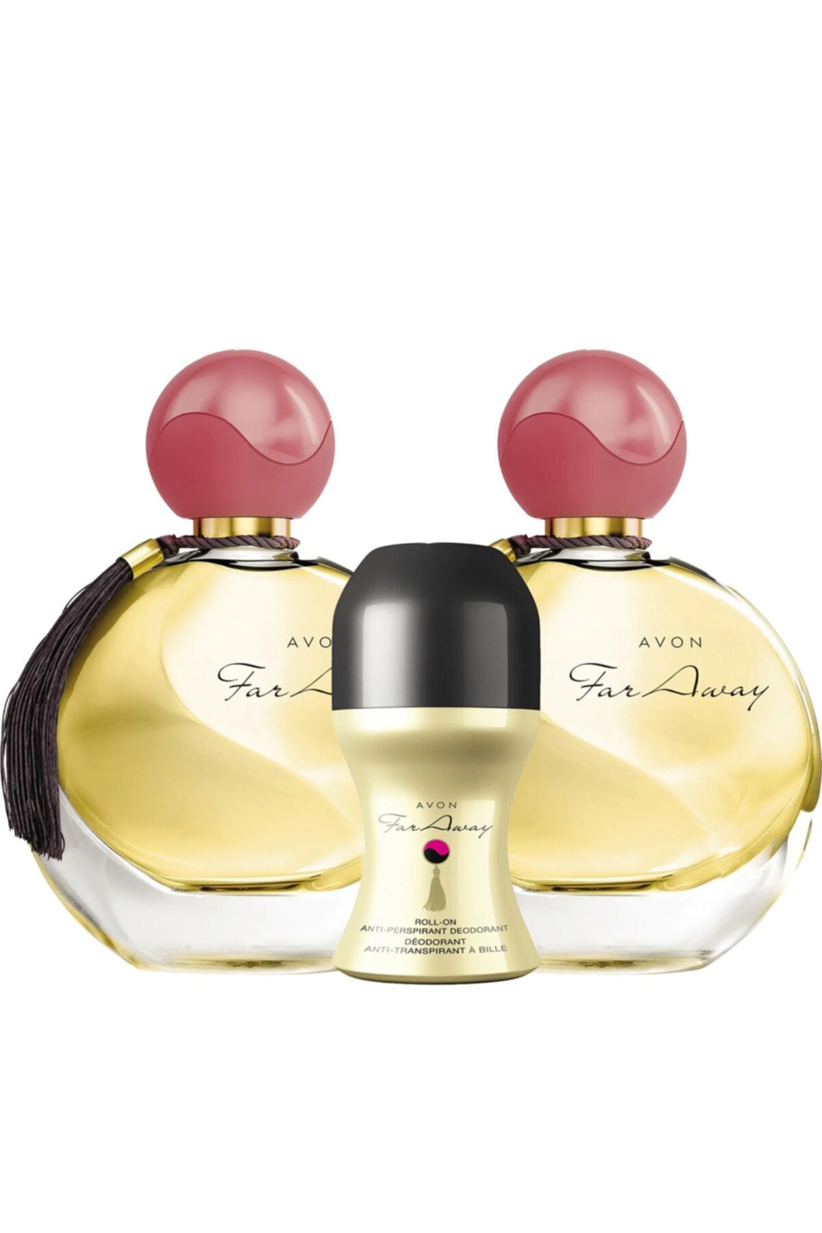عطر زنانه Far Away Edp 50 ml ELITKOZMETIK-0101 2 عدد + رولون Avon