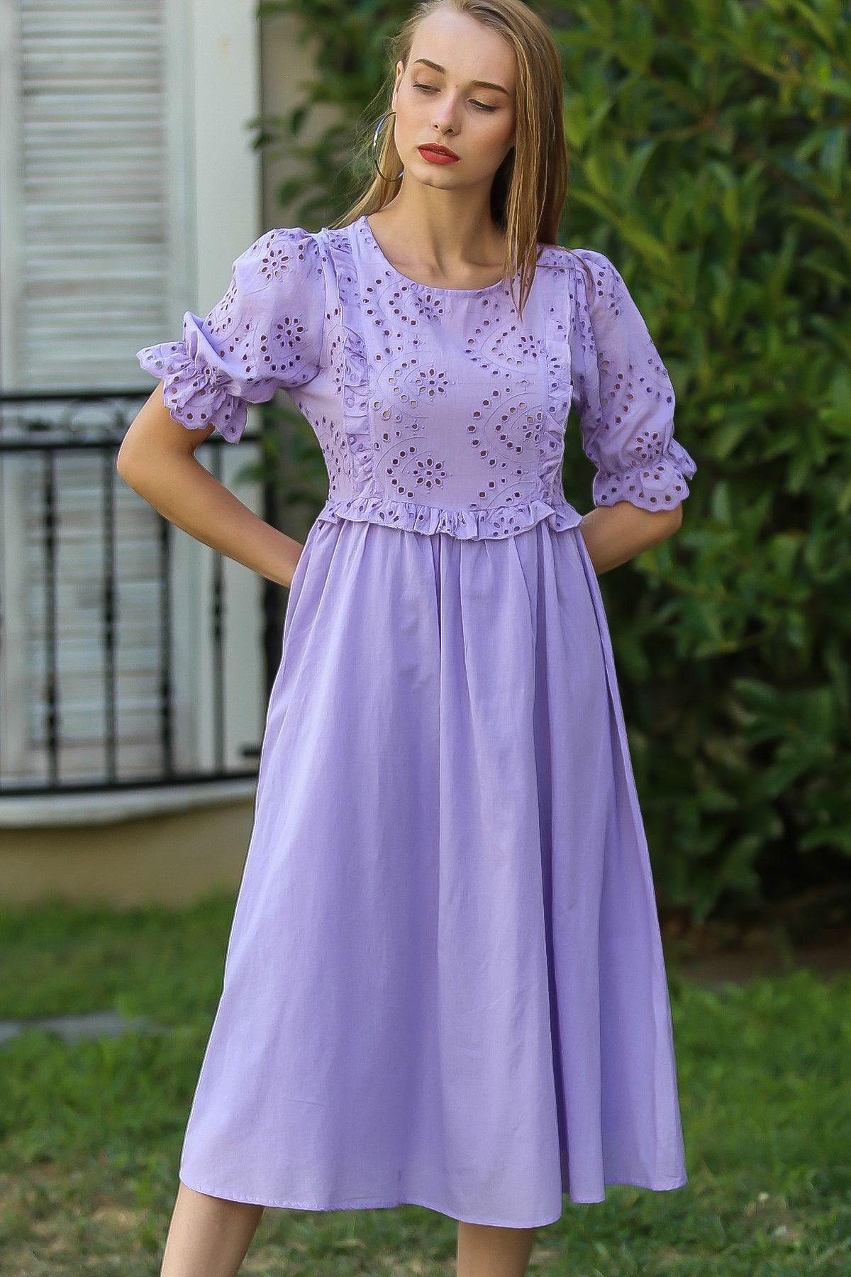 karpuz kol elbise m10160000el96372