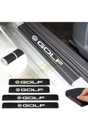 Vw Golf Karbon Kapı Eşiği Oto Sticker 4 Adet karbon001
