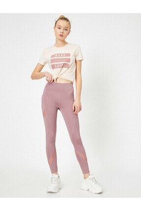 Koton Kadin Beyaz Ebru Salli Loves Sport Jogger Esofman Alti Trendyol