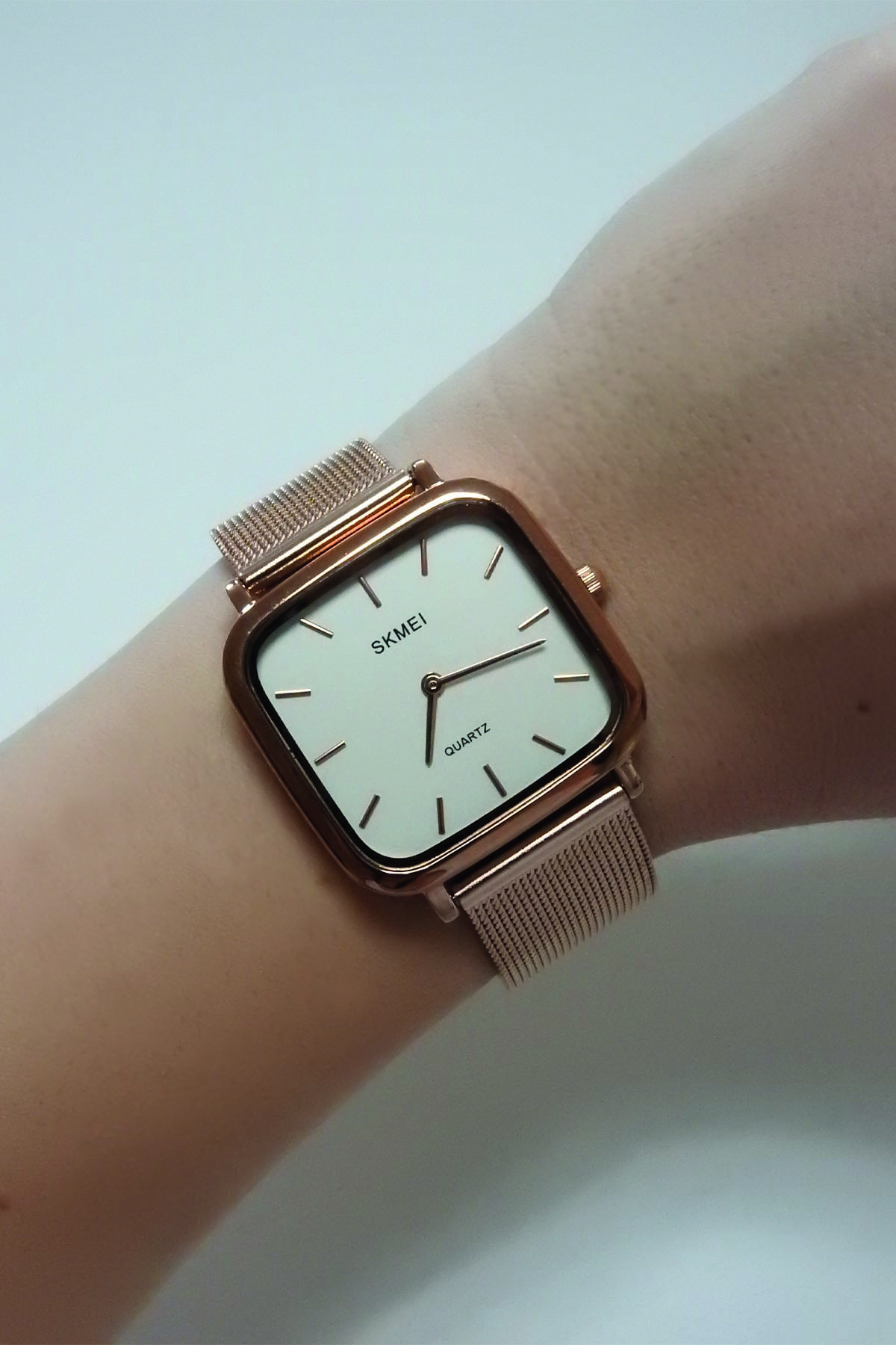 skmei kadin rose gold kare kasa kol saati 1555 fiyati yorumlari trendyol