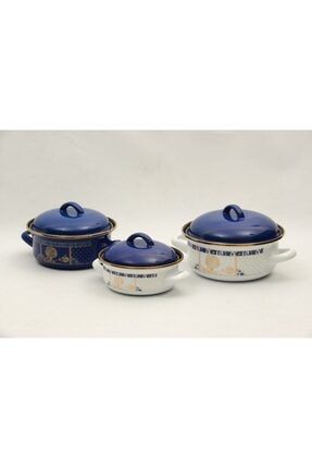 Cooker 3 Lu Mini Emaye Tencere Seti 12 14 16 Kirmizi Trendyol