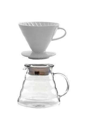 Kahve Demleme Seti-beyaz V60-KS600B