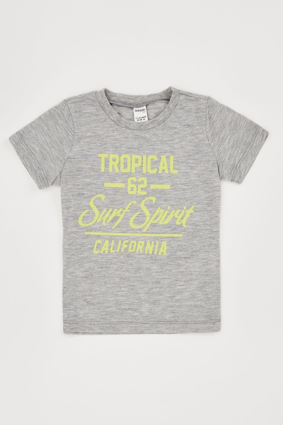 Defacto Erkek Bebek Surf Spirit Baskili Tisort Trendyol