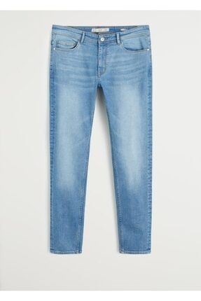 Mango Man Erkek Acik Mavi Acik Yikama Skinny Jude Jean Pantolon 77080518 Trendyol