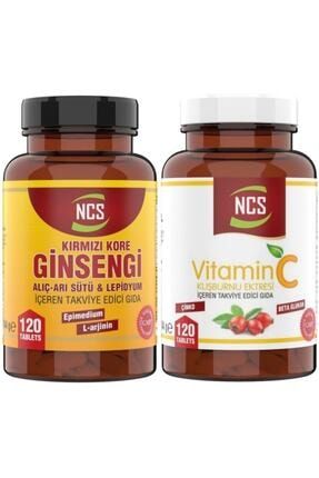 Vitamin C 1000 Mg Çinko Beta Glucan 120 Tablet Kırmızı Ginseng 120 Tablet Yur739393