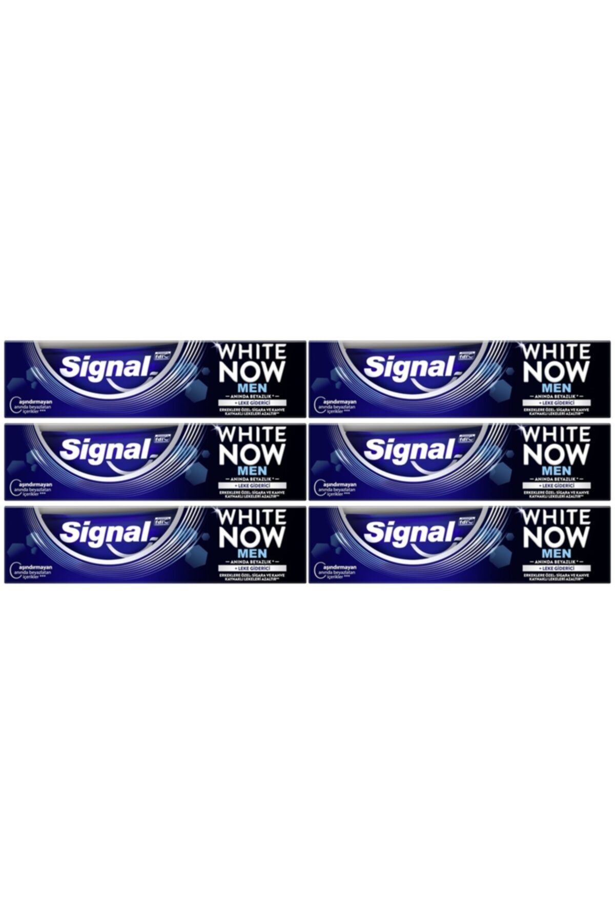 Signal-وايت نو 75 مل معجون أسنان للرجال × 6 قطع 1