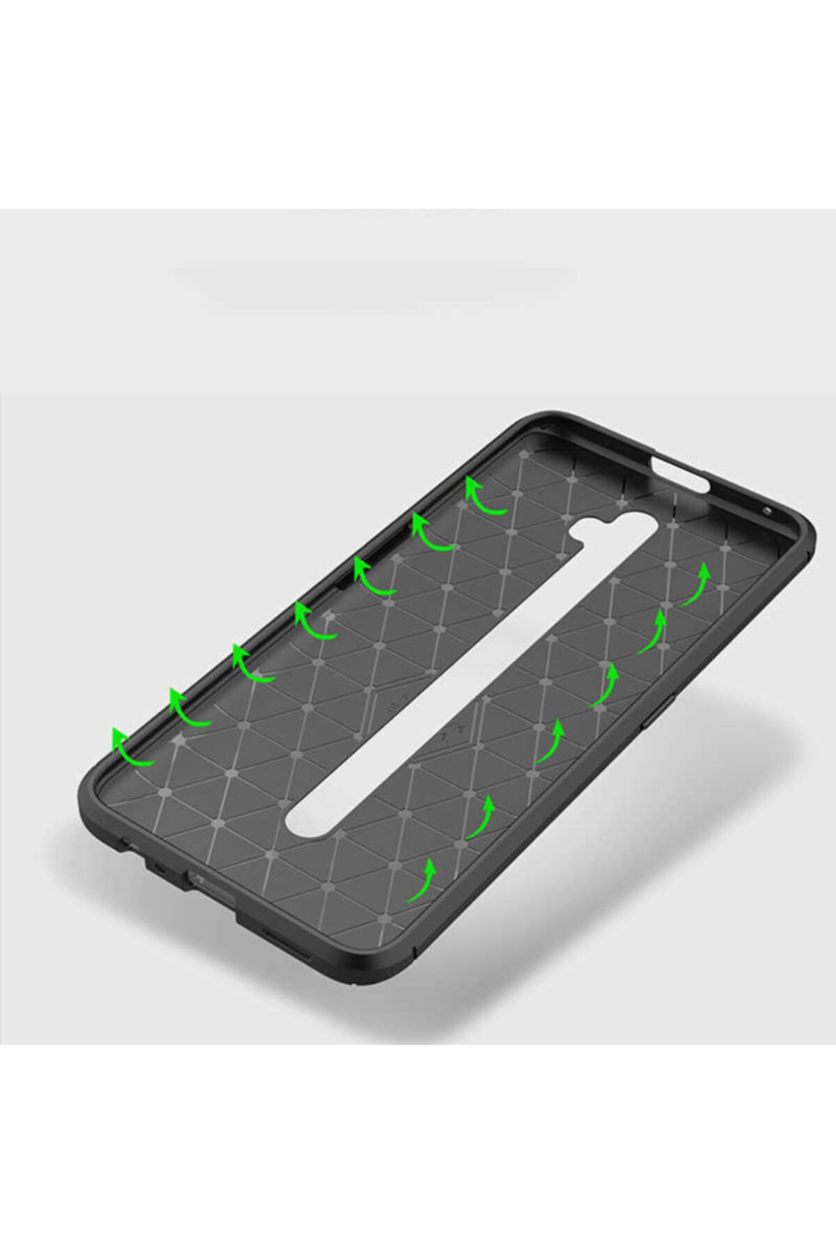 Reno 2z Kılıf Rugged Armor Negro Karbon Silikon 5