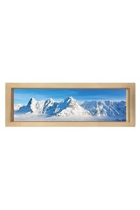 tuval karli dag ve nehir tablo50x70