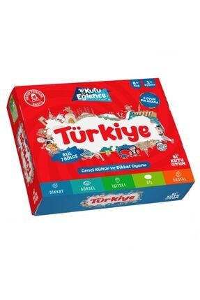Türkiye Dikkat Ve Genel Kültür Oyunu Çocuk Aile Kutu Oyun Seti dop8906308igo