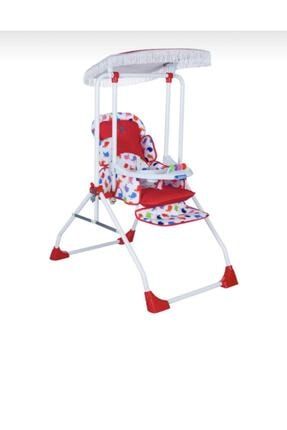 Kırmızı Tam Yatarlı Lüks Bebek Salıncak Mama Sandalyesi TMBHY-179