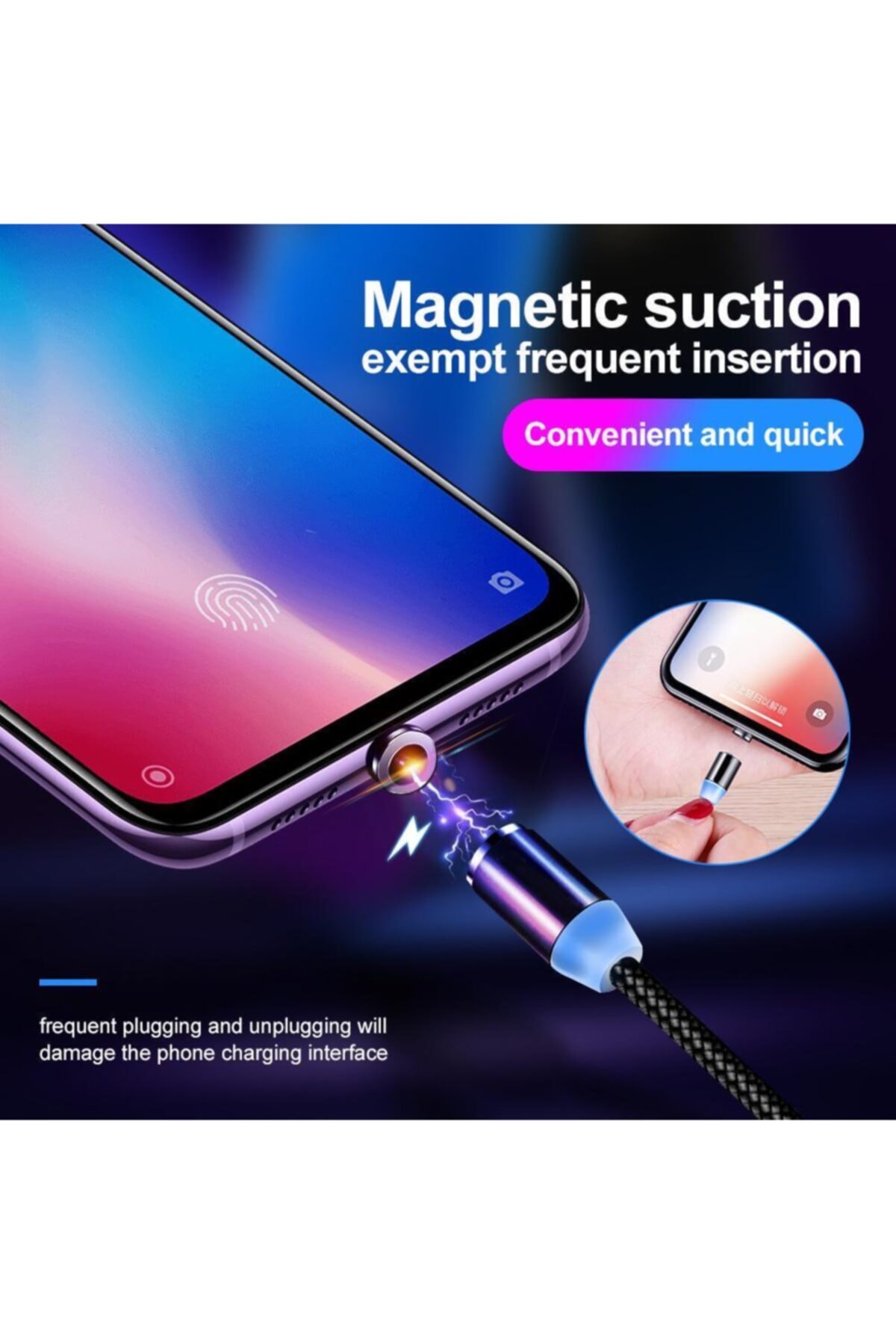 Kayasoft Manyetik Sarj Kablosu Ile 3 Uc Dahil Type C Micro Ve Iphone Uc Fiyati Yorumlari Trendyol