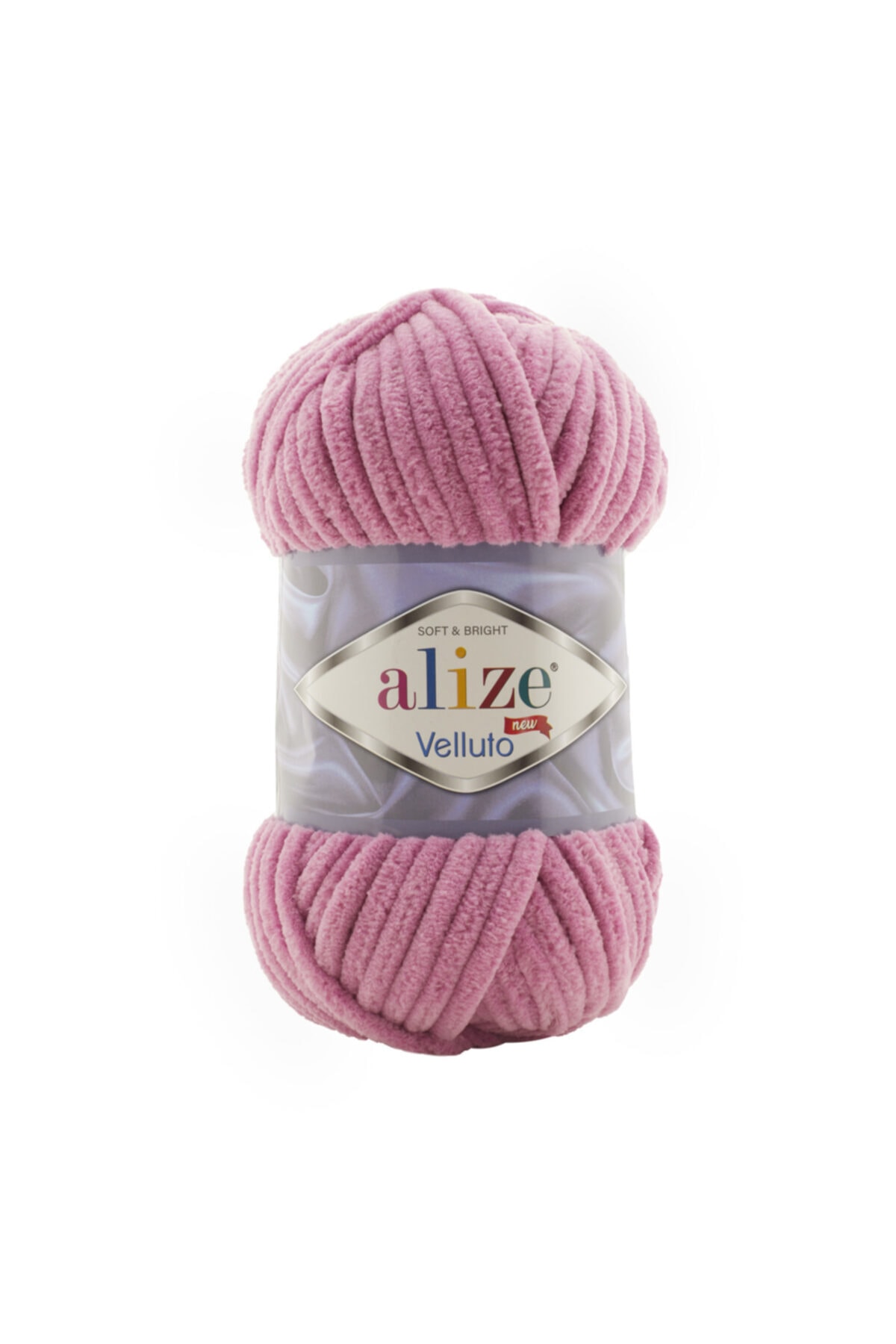 Alize Velluto Kadife El Örgü Ipi Renk Kodu:98-gül