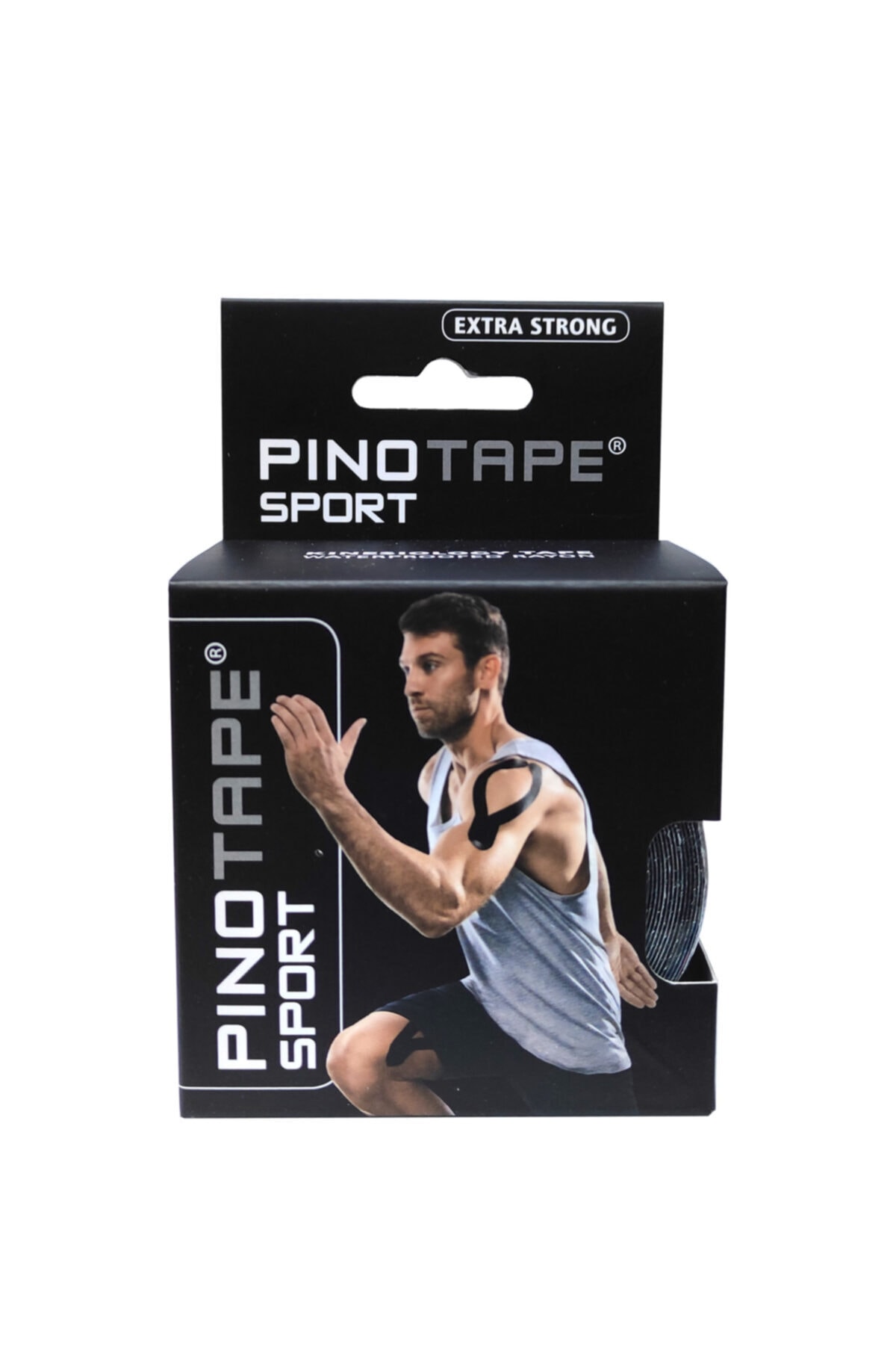 PinoTape Pino Tape Sport Kinesio Bant-sporcu Bandı-ağrı Bandı-5cmx5m-siyah