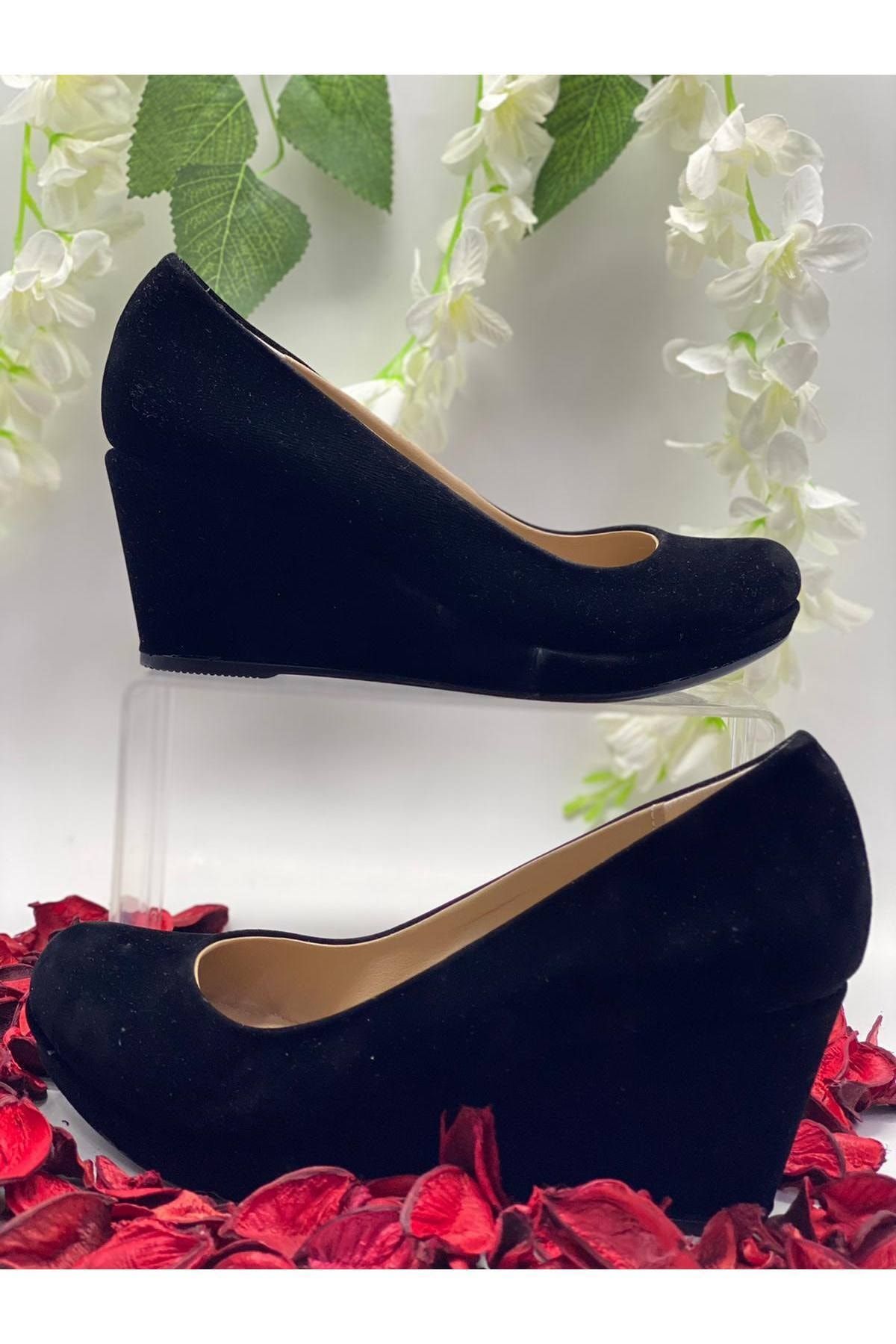 G zeller Ayakkab Evening Shoes Black Wedge Trendyol