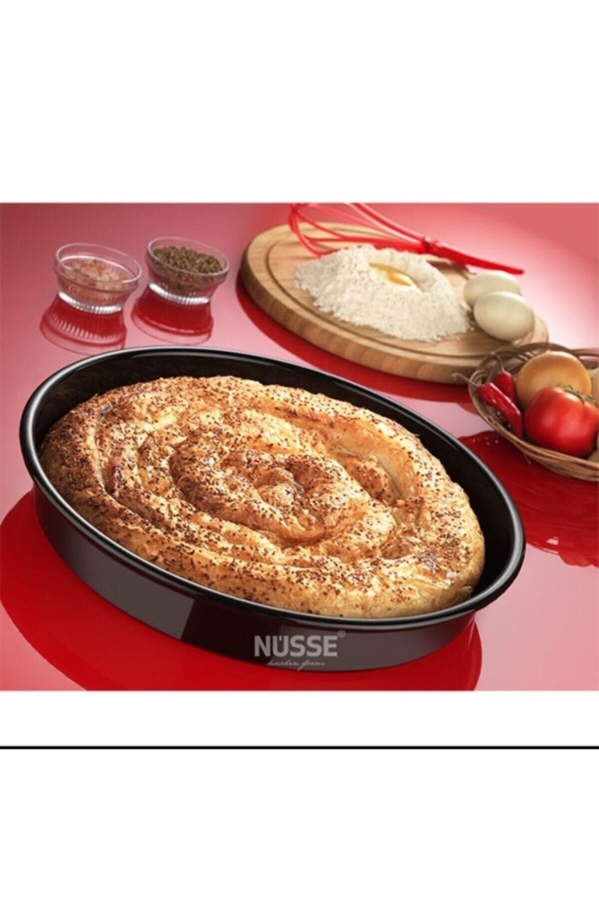 Nusse Emaye Yuvarlak Tepsi 38 Cm