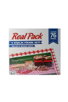 Real Pack 6 Kişilik Piknik Seti (kullan At Seyahat Sepeti) 86819999300009