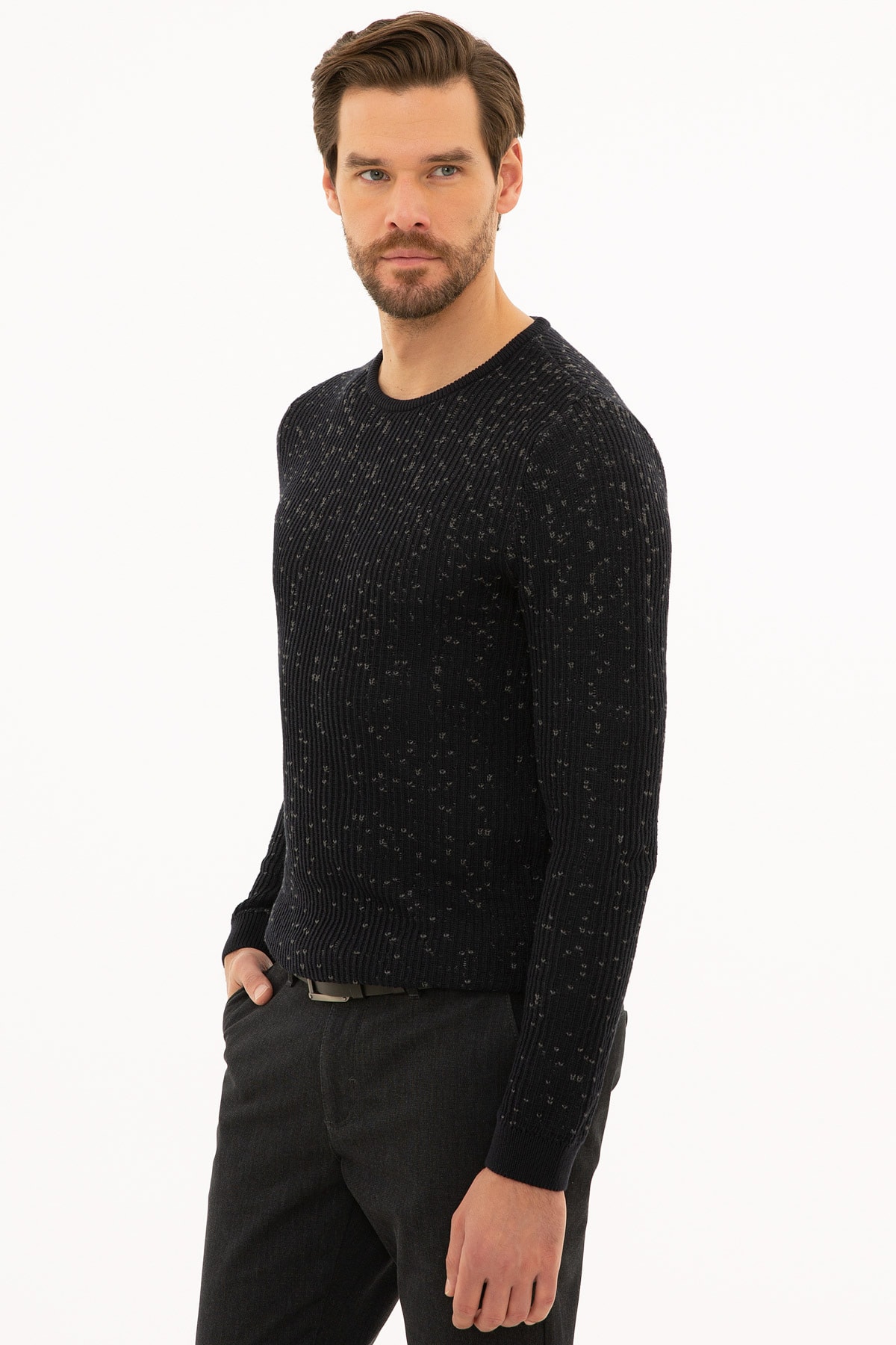 پلیور مردانه راسته آستین بلند | پیر کاردین Pierre Cardin G021SZ0TK.000.1110377 - تصویر 3