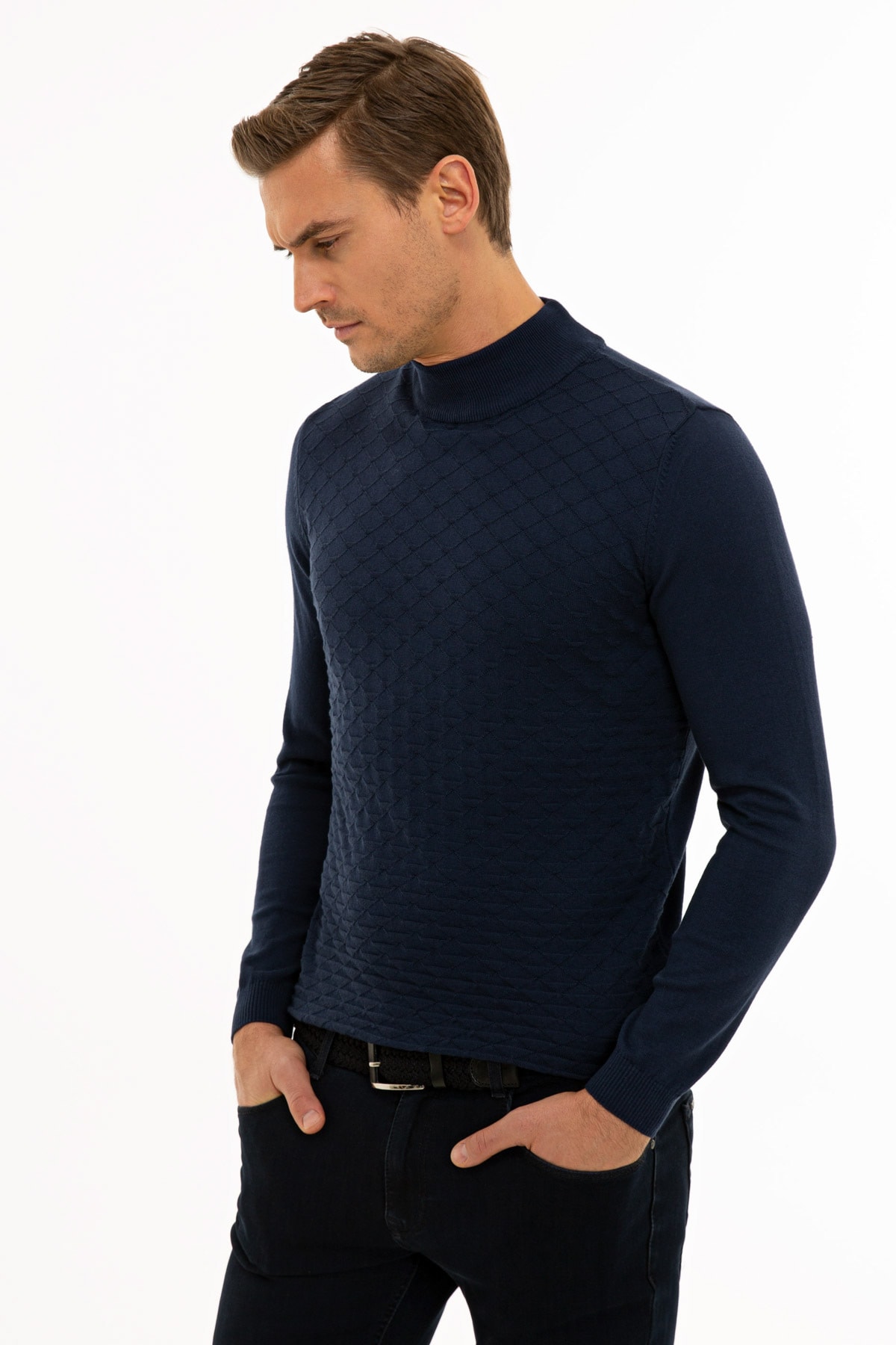 پلیور مردانه راسته آستین بلند | پیر کاردین Pierre Cardin G021SZ0TK.000.1217411 - تصویر 3