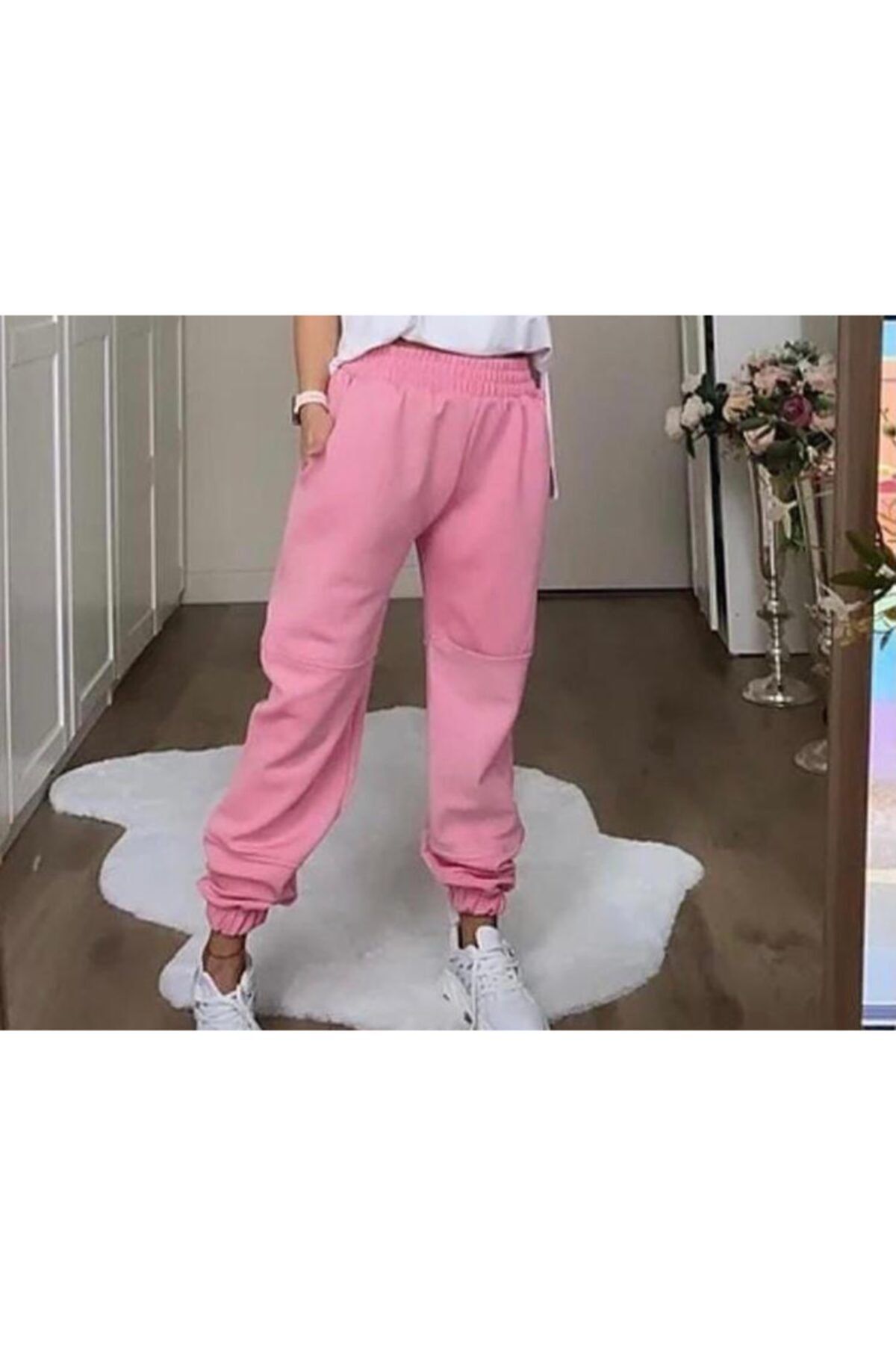 ALYA BUT K Sweatpants Pink Normal Waist Trendyol